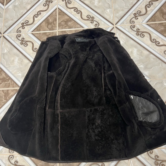 Gorski Men’s M Brown Natural Shearling, New Without Tag - Picture 11 of 12